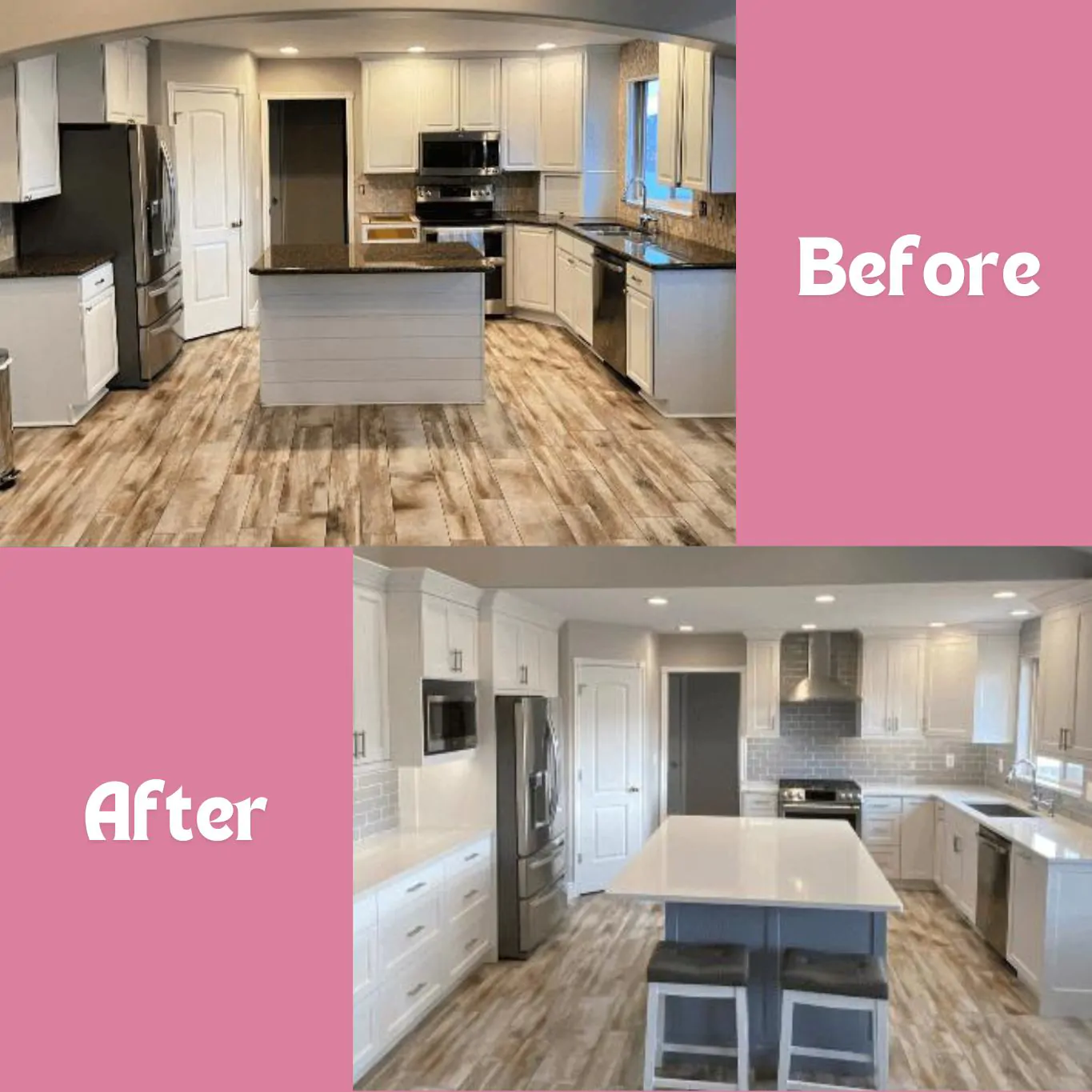 Kitchen Remodel Before and After