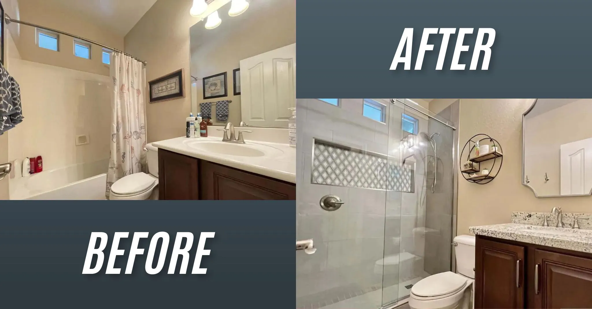 Bathroom Remodeling Services Before and After - Dogwood Remodeling Fairfield County